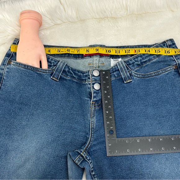 Vintage Levi's 520 Too Superlow stretch flare jeans size juniors 13 Médium wash - Picture 7 of 12